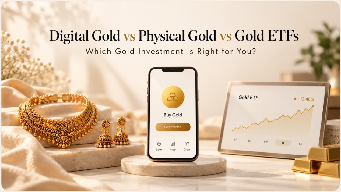 Digital Gold vs Physical Gold vs Gold ETFs: Which Gold Investment Is Right for You?